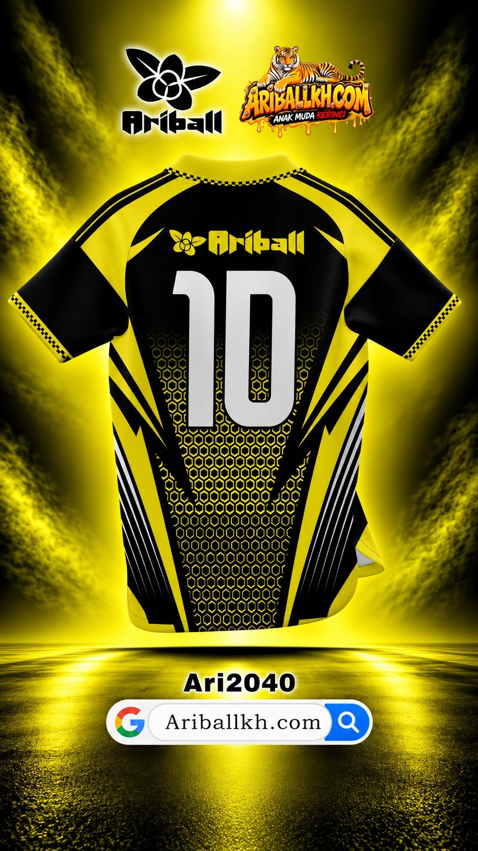 ARIBALL ARI2040 football jersey back