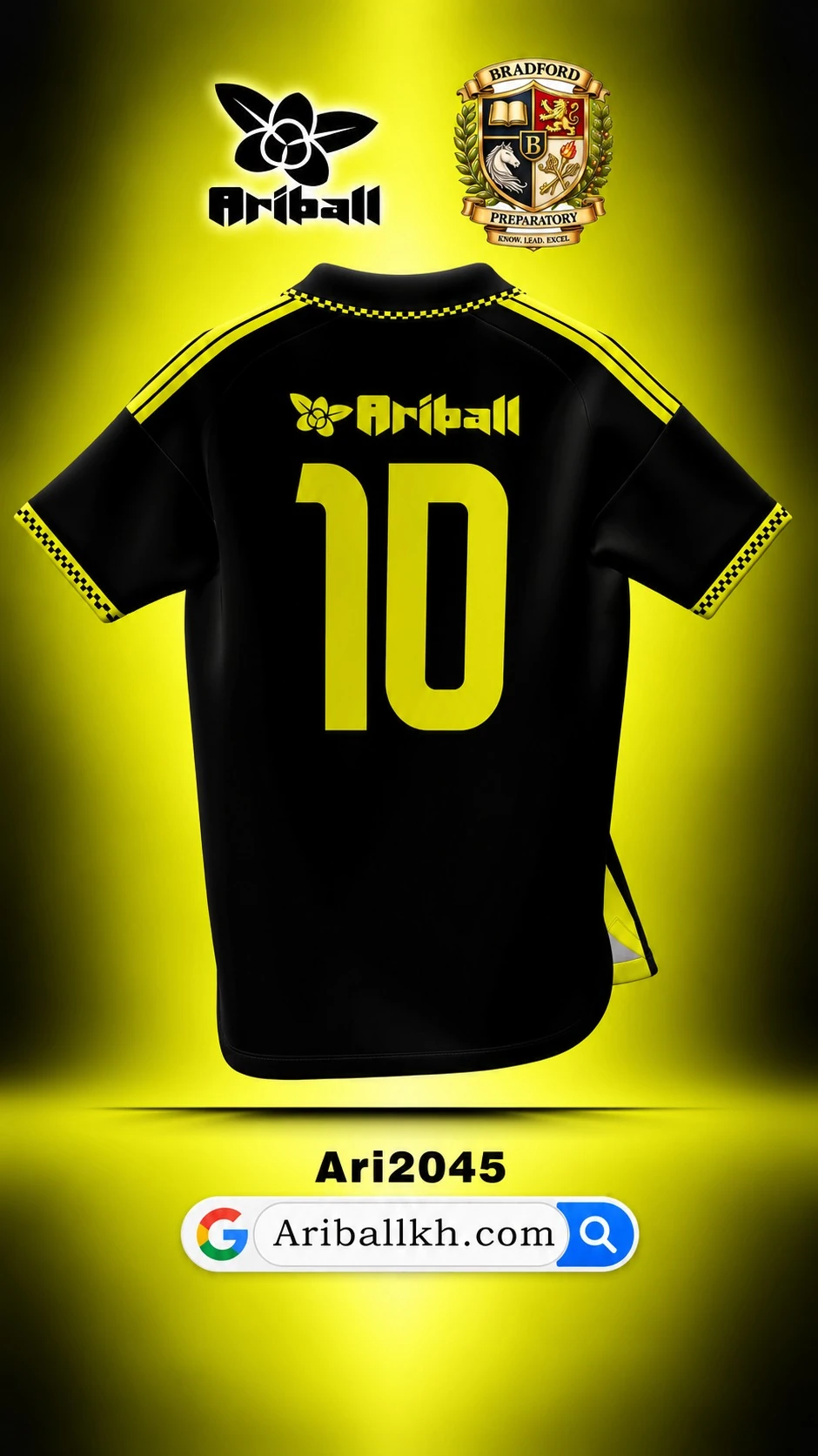 ARIBALL ARI2045 football jersey back