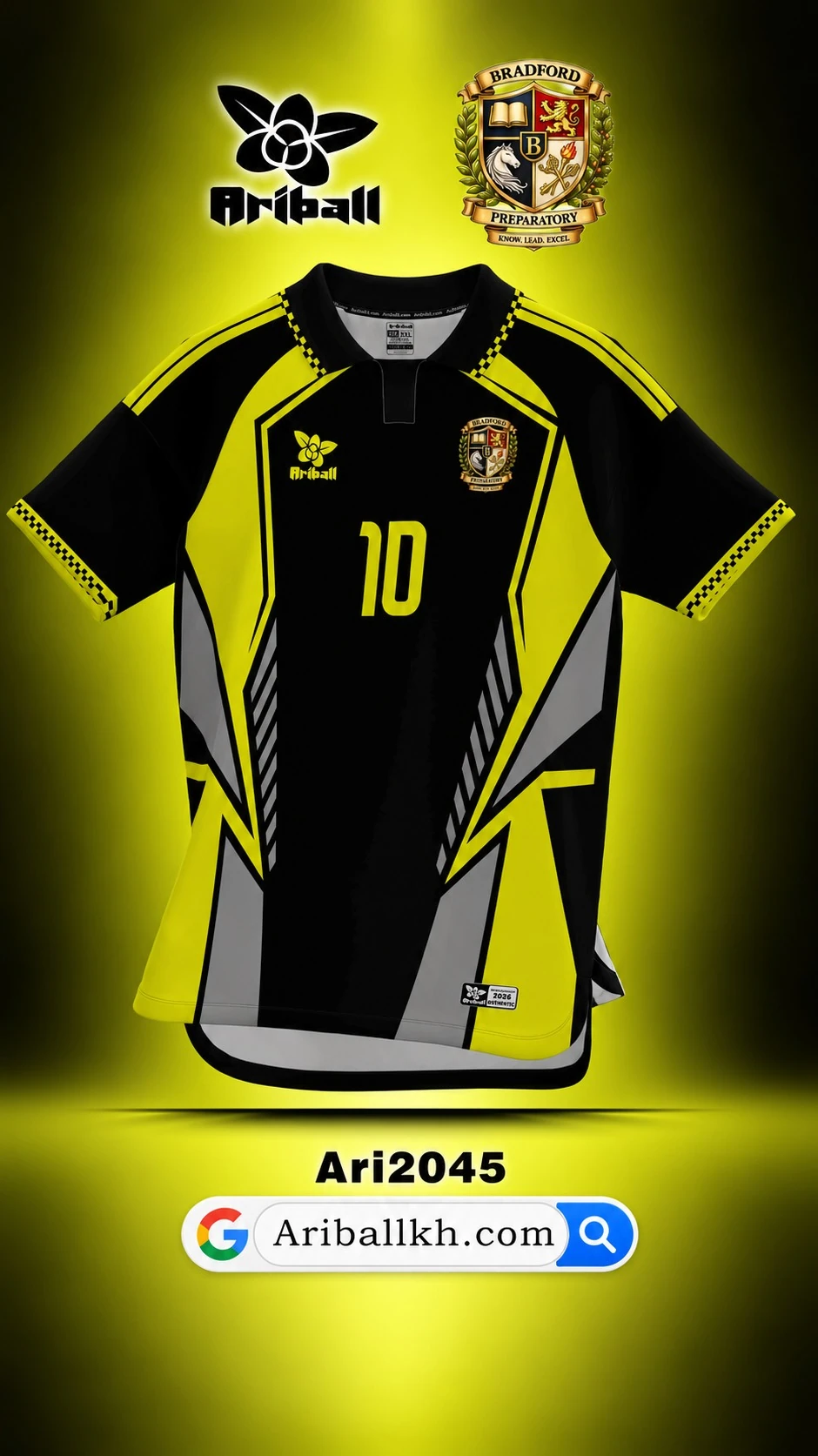 ARIBALL ARI2045 football jersey front