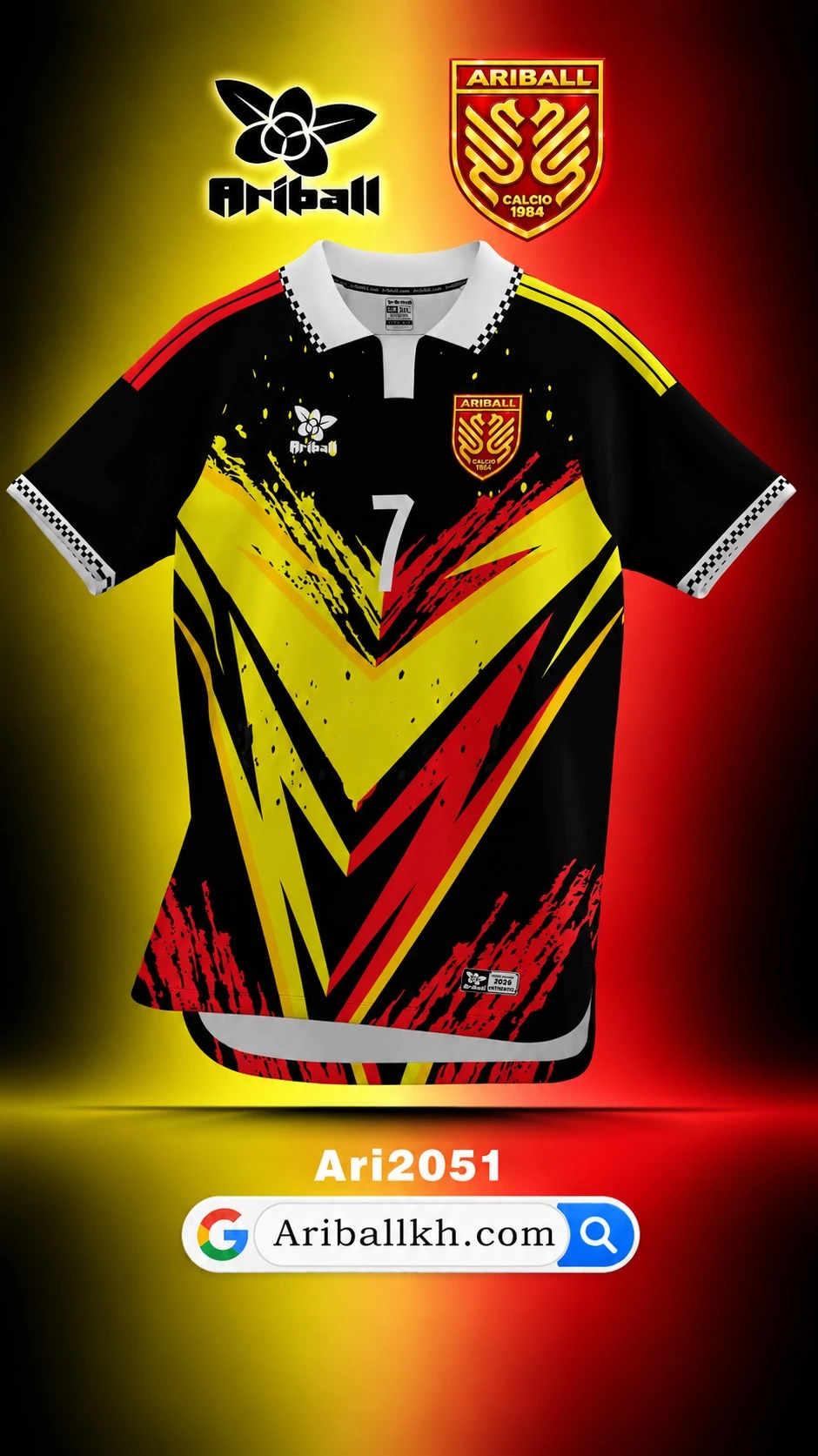 ARIBALL ARI2051 football jersey front