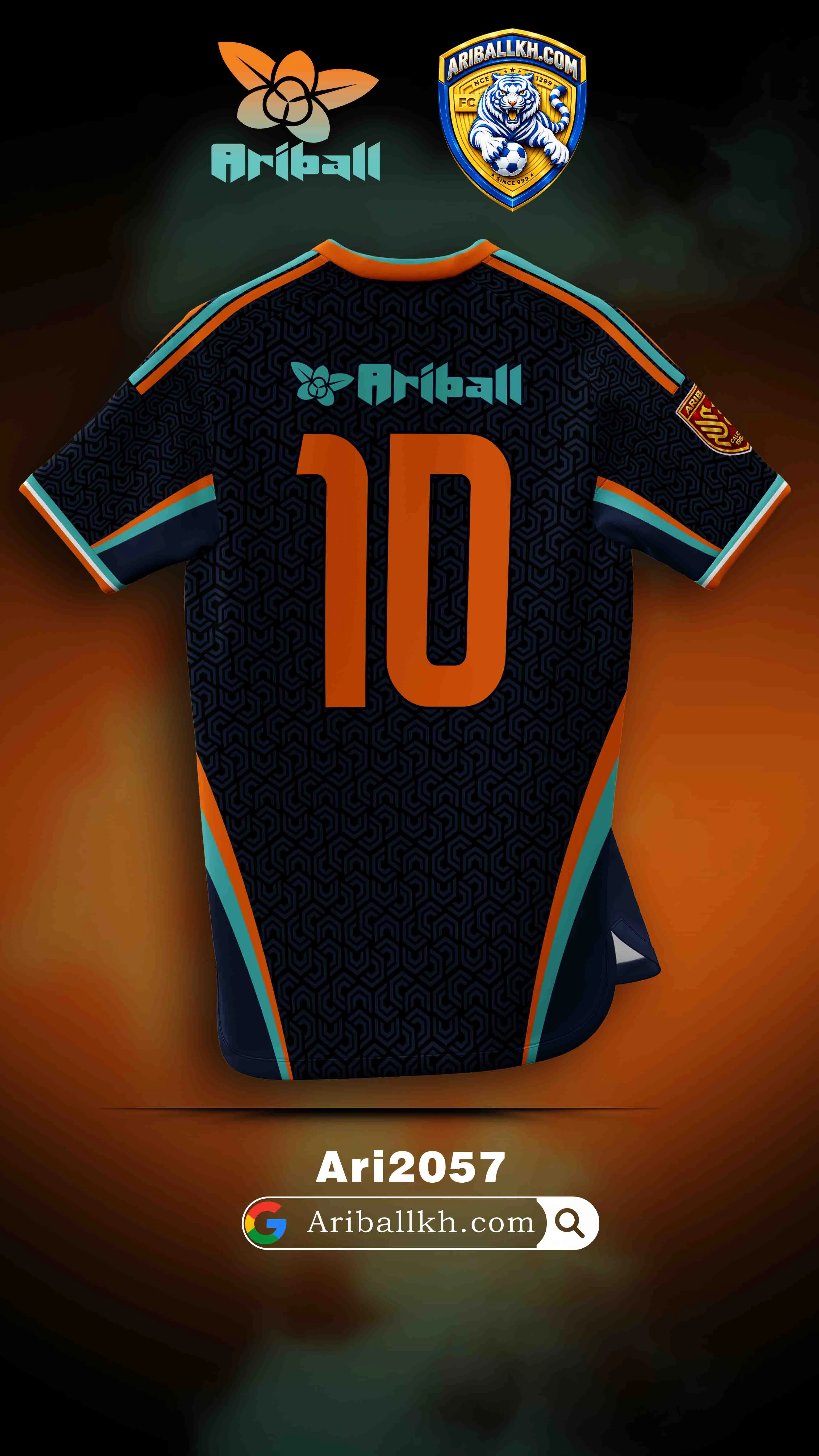 ARIBALL ARI2057 football jersey back